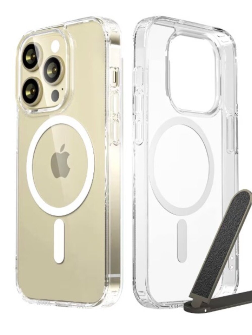 Brand New iPhone 14 Plus Hard Clear MagSafe Compatible Case with Stand